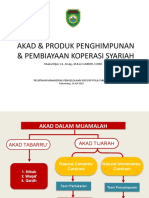 Akad & Produk Penghimpunan & Pembiayaan Koperasi Syariah