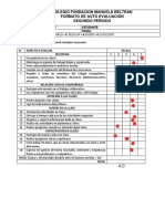 Formato de Autoevaluación - Segundo Periodo