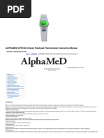 ALPHAMED UFR106 Infrared Forehead Thermometer Instruction Manual