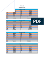 Fixture Juegos Deportivos Escolares U