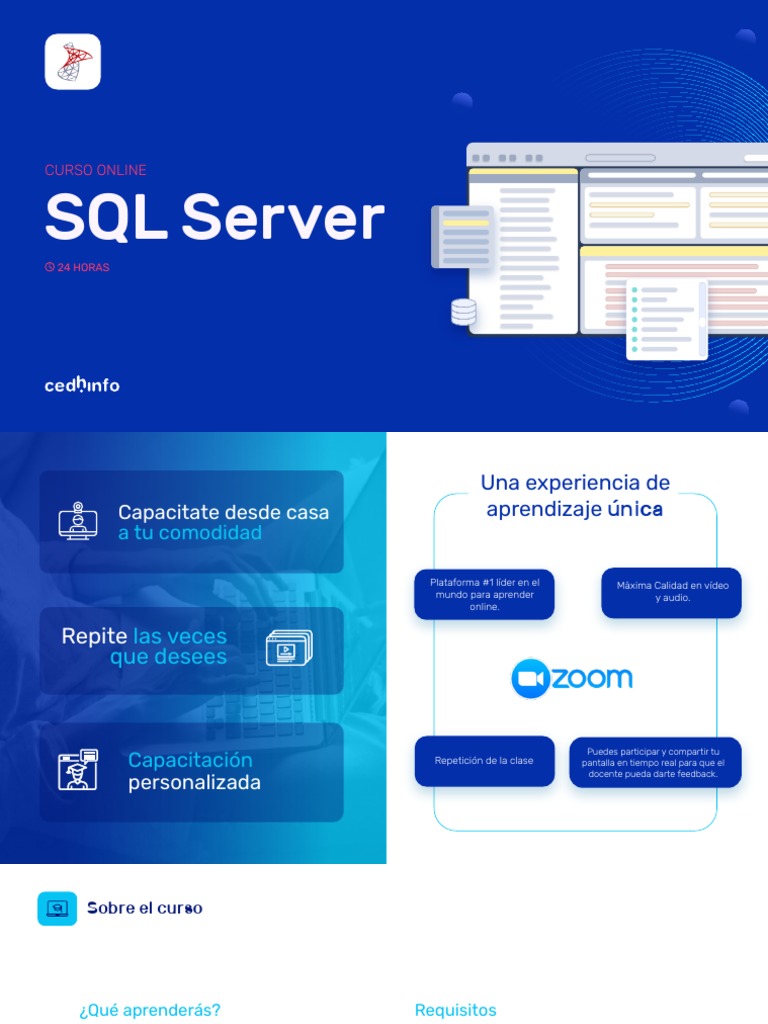 Curso Online de SQL Server 24 Horas | PDF | Servidor SQL de Microsoft ...
