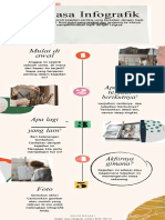 Krem Kolase Scrapbook Lini Masa Infografik