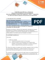 Guía de Actividades y Rúbrica de Evaluación - Fase 4 - Exposición en Video Del Informe Ejecutivo Del Proyecto de Exportación