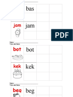 Lembaran Suku Kata KVK