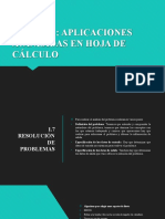 Aplicaciones avanzadas en hoja de cálculo: Resolución de problemas y algoritmos