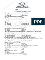 Semi-Final Examination Ge 1: Understanding The Self: Pangasinan State University