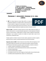 Programas y Aplicaciones Utilizadas en El Area Laboral