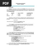 MODULE 7 - Prepositions