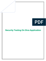 Security Testing On Diva Application
