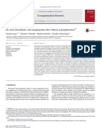 De Novo Thrombotic Microangiopathy After Kidney Transplantation