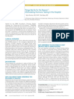 Routine Thyroid-Stimulating Hormone Testing in the Hospital