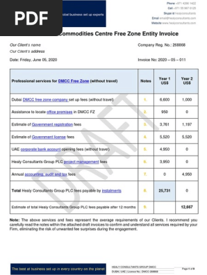 Dmcc Invoice Draft