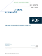 International Standard: High-Voltage Direct Current (HVDC) Installations - System Tests