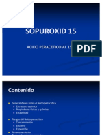 Acido peracético al 15%: propiedades, usos, seguridad y primeros auxilios