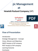 Strategic Management At: Hewlett-Packard Company (HP)