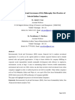 Seminar Paper. The ERA of ESG... by Dr. Ashok D. Gaur Dr. Pareshkumar U. Mordhara