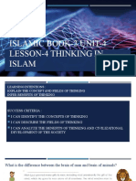 Grade 7 Islamic Thinking in Islam Presentation