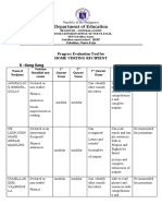 Department of Education: Progress Evaluation Tool For Home Visiting Recipient II - Ilang Ilang