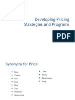 Developing Pricing Strategies and Programs