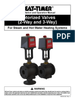 Motorized Valves (2-Way and 3-Way) : For Steam and Hot Water Heating Systems