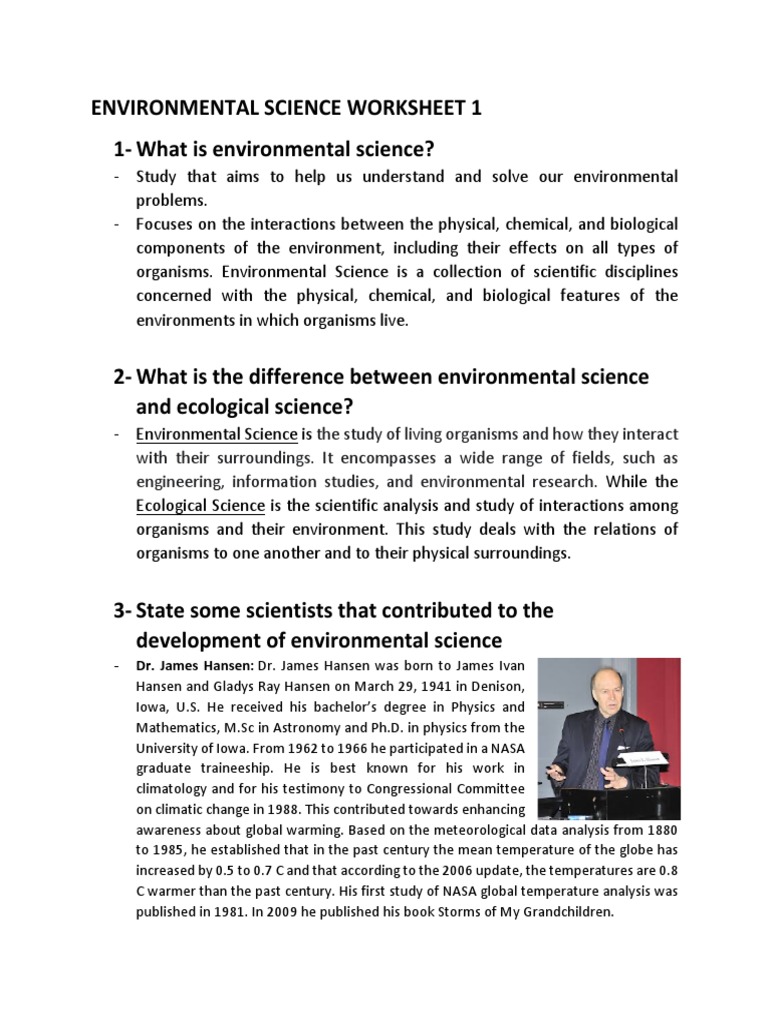 Understanding Environmental Science Basics | PDF | Environmental ...