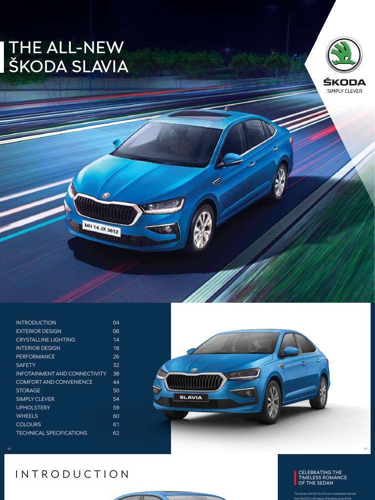 Škoda Slavia Brochure 30-5-22 | PDF | Airbag | Anti Lock Braking System