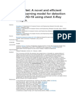 A Novel and Efficient Deep Learning Model For Detection of COVID-19 Using Chest X-Ray Images.