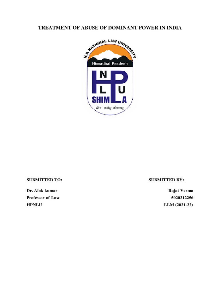 Competition Law PDF Monopoly Competition Law