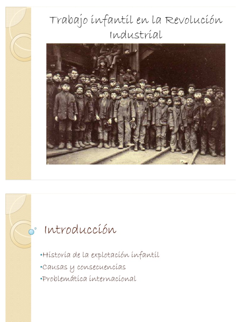 Trabajo infantil en la Revolución Industrial | PDF | Arte | Historia