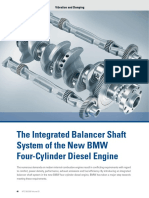 The Integrated Balancer Shaft System of The New BMW Four-Cylinder Diesel Engine
