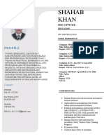 Shahab Khan: Profile
