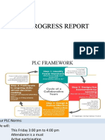 PLC Progress Report