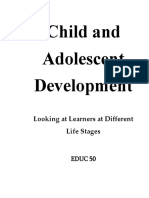 Child and Adolescent Development: Looking at Learners at Different Life Stages