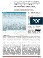 Effect of Directors' Tunneling On Financial Performance of Selected Listed Deposit Money Banks in Nigeria