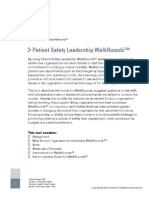 IHI Patient Safety Leadership Walk Rounds Tool