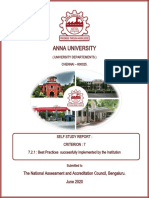 Anna University: The National Assessment and Accreditation Council, Bengaluru. June 2020