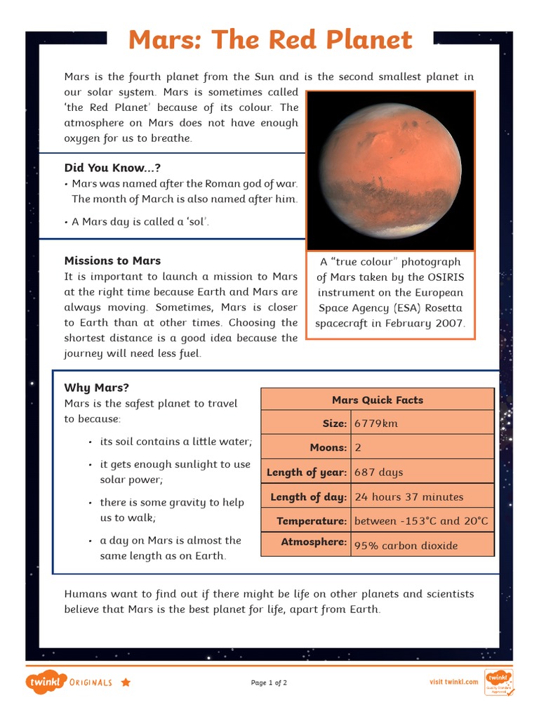 Mars Exploration and Facts | PDF | Mars | Atmosphere, image size:768x1024