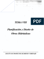 Tema-VIII Planificación y Diseño de Obras Hidraulicas