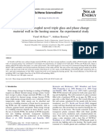 Performance of Coupled Novel Triple Glass and Phase Change Material Wall in The Heating Season: An Experimental Study