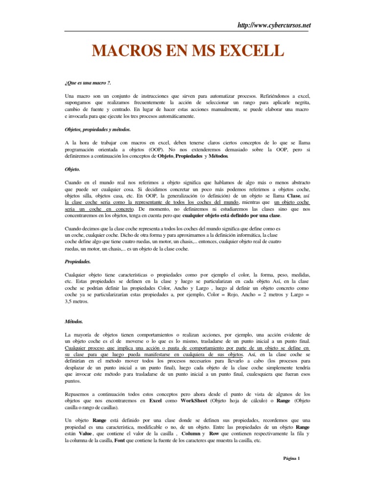 Manual de macros vba en excel pdf