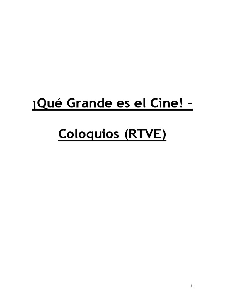 Qué Grande es el Cine Lista PDF