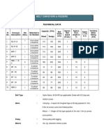 Belt Conveyor Specification - 19.07.2022