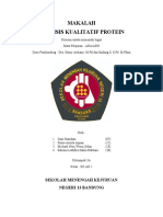 Makalah Analisis Kualitatif Protein