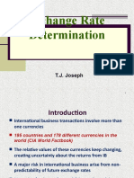 Exchange Rate Determination: T.J. Joseph