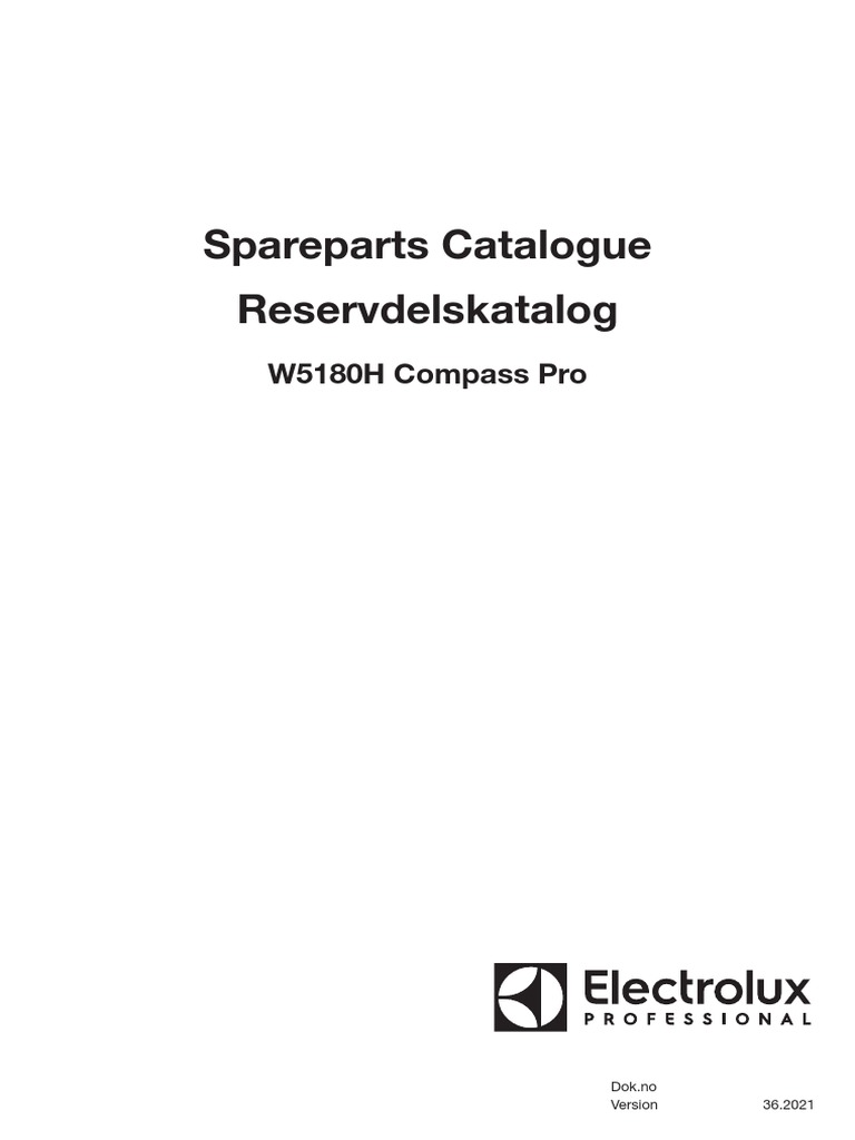 Spareparts Catalogue Reservdelskatalog W5180H Compass Pro PDF