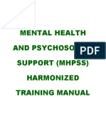 Mental Health and Psychosocial Support (MHPSS) Harmonized Training Manual