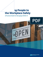 Returning People To The Workplace Safely: A Practical Guide For Managing COVID-19