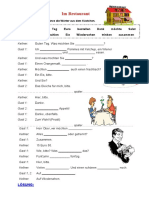 Im Restaurant Arbeitsblatter Diskussionen Dialoge 47181