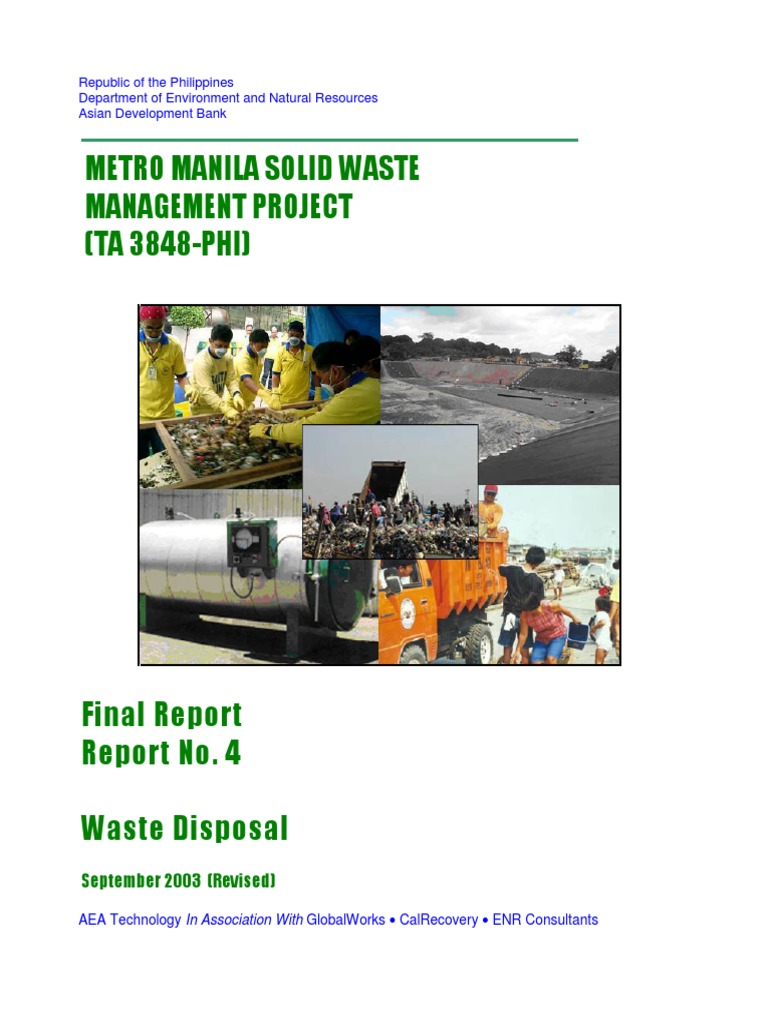 Metro Manila Waste Management | PDF | Landfill | Waste Management