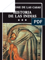 HISTORIA DE LAS INDIAS III de Fray Bartolomé de Las Casas